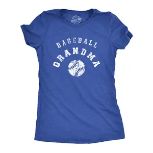 Womens Baseball Grandma T Shirt Cool Base Ball Granny Tee for Ladies Funny Womens T Shirts Cute Vintage Fashion Casual Ladies T-Shirt Gift Baseball Tops for Women Funny Grandma Top Women's Novelty Tees Royal