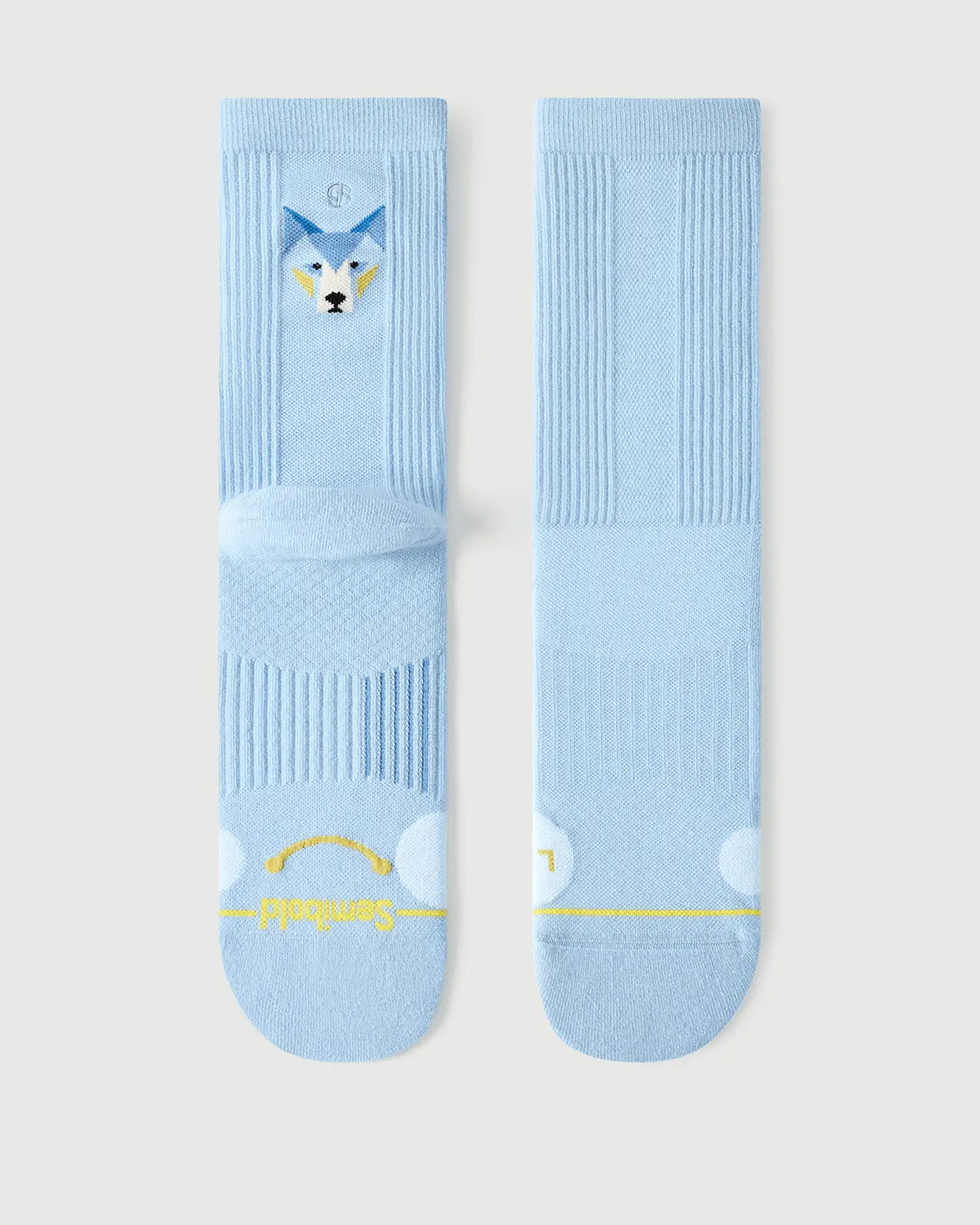 Semibold Silent Wolf Merino Wool Hiking Crew Socks