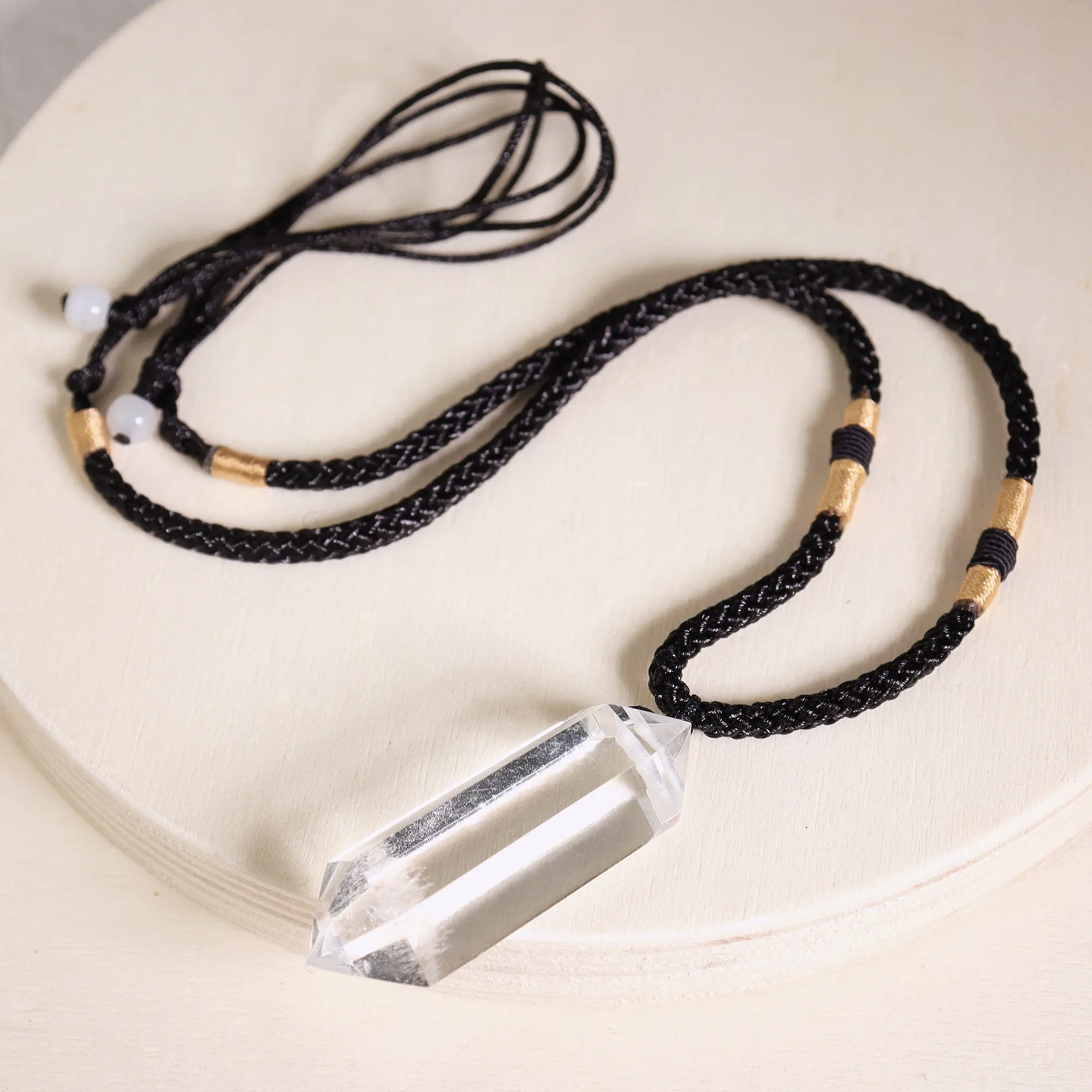 Natural Clear Quartz A Grade Crystal Pendant Healing Women Men Necklace Amulet