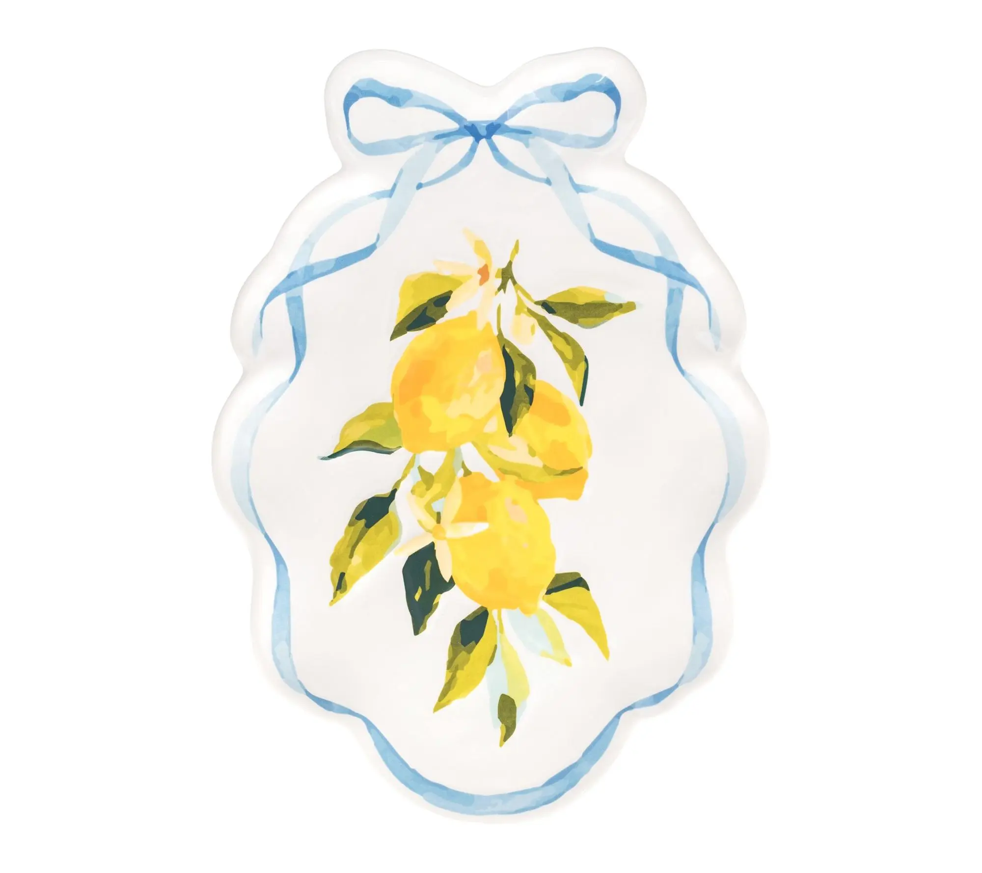 10 Strawberry Street Amalfi Lemon Ribbon Oval Platter