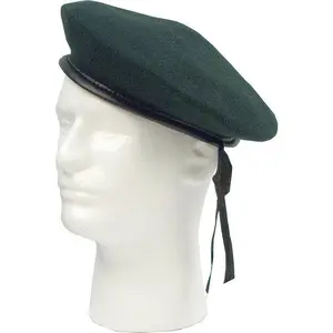 Green - Military Monty Beret - Wool/Nylon