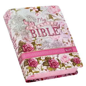 KJV Holy Bible: My Creative Coloring Bible with Scripture Illustrations, Faux Leather Flexcover, Ribbon Marker, Pink Floral Design (KJV Creative Editions)