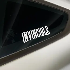 "Invincible" Car Decal - High-Quality Waterproof Vinyl
