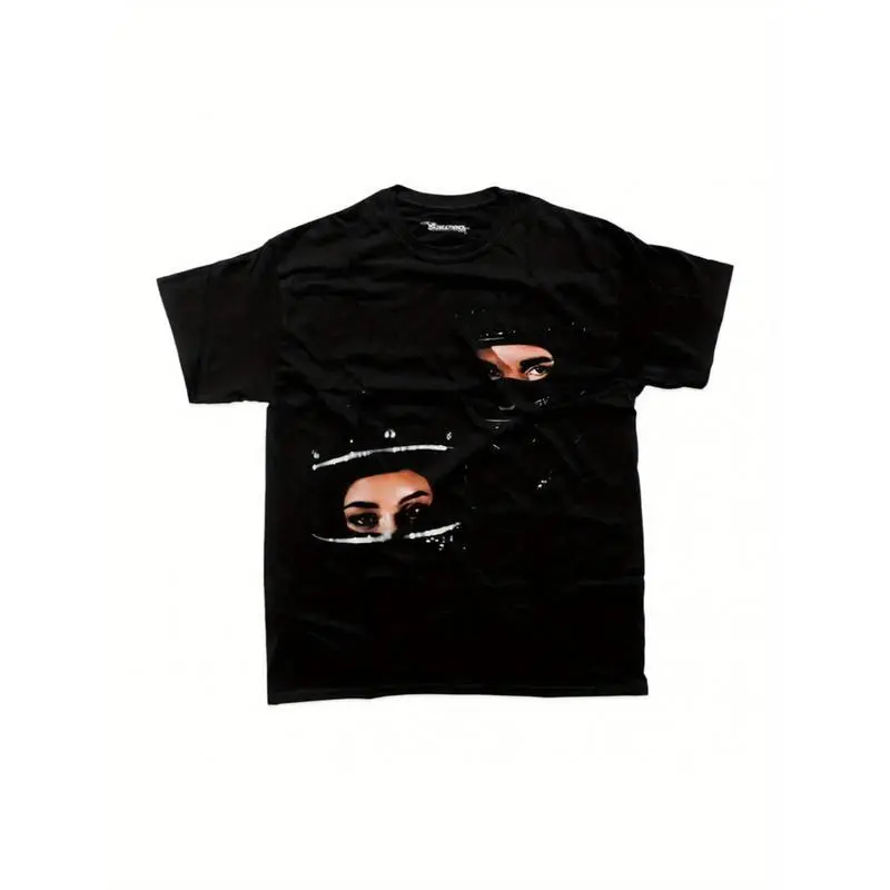 Drake Search & Rescue Rap Merch Graphic Tee Tshirt - Men's Streetwear Short-Sleeve Round Neck Sports Outerwear for Casual Outdoor Activities (Black)
