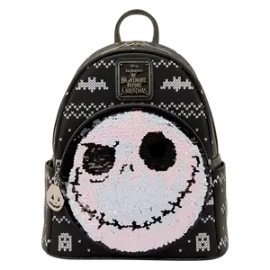 The Nightmare Before Christmas Jack Skellington Reversible Sequins Mini Backpack