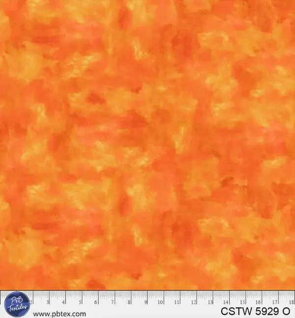 108 inches Wide Back - Orange Color Stories - 100% Cotton - P&B Textiles