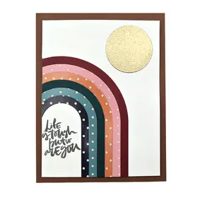 Retro Flower Ravishing Rainbow Card Tutorial Download
