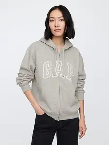 Relaxed Gap Logo Zip Hoodie