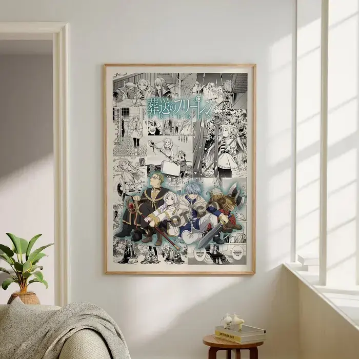 Anime Manga Poster - Frieren - Curated Manga Panels - Wall Art - Anime Gift