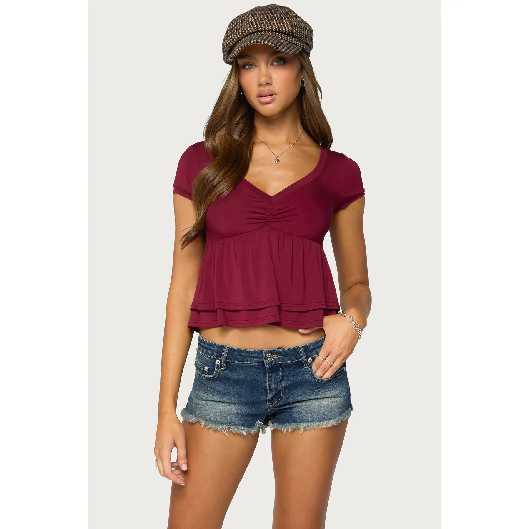 Fontene Layered Babydoll Top