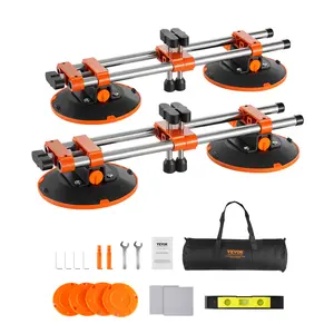 VEVOR Seamless Seam Setter,  2 Packs, Granite Seam Setter with 6 in Vacuum Suction Cups & Tool Bag, Seam Joiner for Seam Joining & Leveling, Countertop Installation Tool for Tile Stone Marble Slab