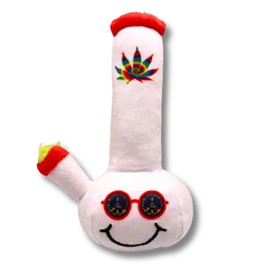 My Name is Lil Billie, Funny Weed Theme Catnip Toy, Cute Stuffed Parody Pot Bong, Cool Plush 420 Novelty Gift for Pets & Their Owners, Sized for Kittens & Cats, Fetch & a Photo Prop