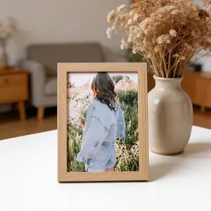Desktop Photo Frame, 5-8 Inch Display Stand, Square Frame, Wall Mountable, Living Room Bedroom Decor, Multi-Purpose Picture Frame