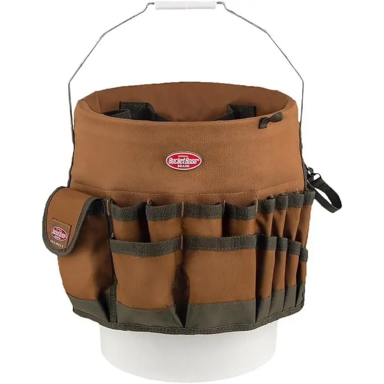 Bucketeer Bucket Tool Organizer in Brown - Home Organizer
