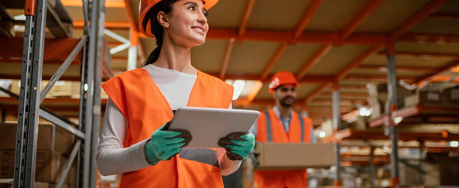 COOLJOB 2 Pairs Breathable Gardening Gloves, Stretch Soft Modal Base with Non Slip Rubber Coating COOLJOB 2 Pairs Breathable Gardening Gloves, Stretch Soft Modal Base with Non Slip Rubber Coating