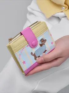 Slim Dachshund Vintage Colorful Wallet Mini Card Holder Fashion Women Wallet Portable Cute Pet Design