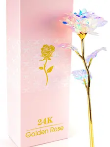 Galaxy Rose – Eternal Glass Flower Valentine’s Day Gift for Her, Mom, Wife, Girlfriend & More – Forever Preserved Roses