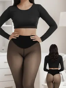 Winter Magic Fleece Uned Leggings One Seam - Compression band Fleece-lined Tights M To 3XL - 6 Shadesclosed Foot - Magic Skin Pantyhose Available inPlus Size and Light to BrownFu Fit Women