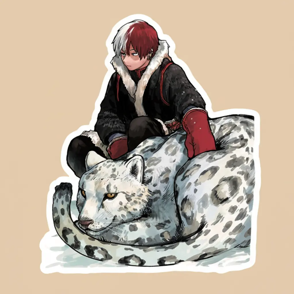 Hero Course Todoroki Shoto Anime Sticker