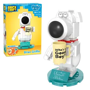 Brickcraft Family Guy Brian Griffin Building Set, 158-Piece Collectible Figure Kit for Adults & Teens 14+