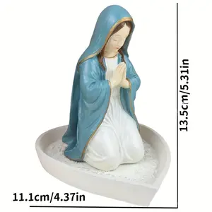 Virgin Mary Rosary Holder, Jewelry Stand, Religious Accessories, Elegant Design, Perfect for Prayer Beads, Faithful Gift Idea, Religious Home Decor