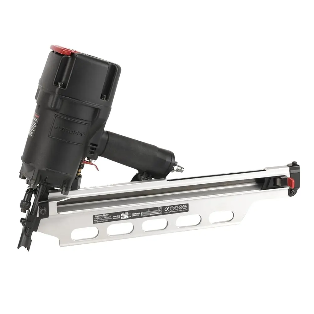 AeroPro 9021NS 21° Angle Heavy Duty Framing Nailer, Power Tools Hardware, with Depth Adjustment, Low Recoil for Professional Construction, Plastic Collated