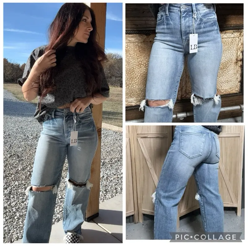 The easy days distressed LBB jeans The easy days distressed LBB jeans