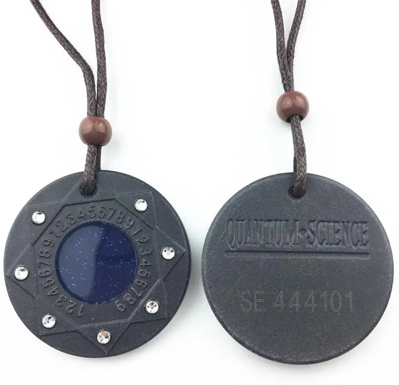 EMF Anti-radiation Volcanic Energy Stone Protection Necklace,Reiki Meditation Necklace(43mm)