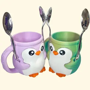 Ice Cream Pint Holder with Handle Reusable Mug Two Spoon Holders and Hideaway Draw Ice Cream Insulator Eco Friendly PLA 3D Printed Comfortable Grip Fits Ben & Jerry’s Häagen-Dazs