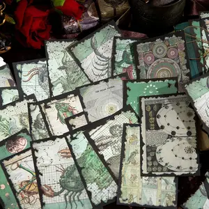 Vintage Lost Ship Series Material Paper (40pcs/set), Scrapbooking & Journal Making Paper, DIY Decorative Paper for Scrapbooking & Journal Making