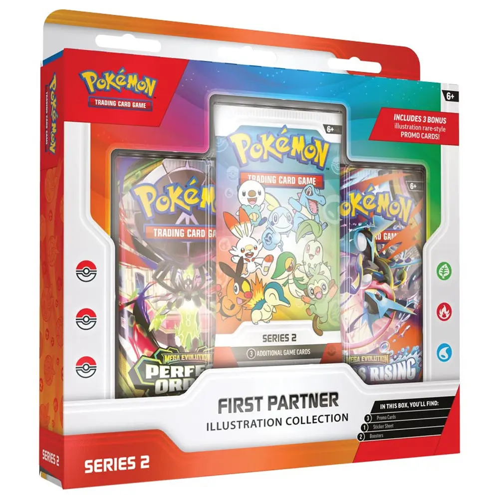Pokémon TCG: First Partner Illustration Collection Series 2 Collectible Trading Cards, Non-Sports Trading Card Set, Collectible Cards, Card Collectibles