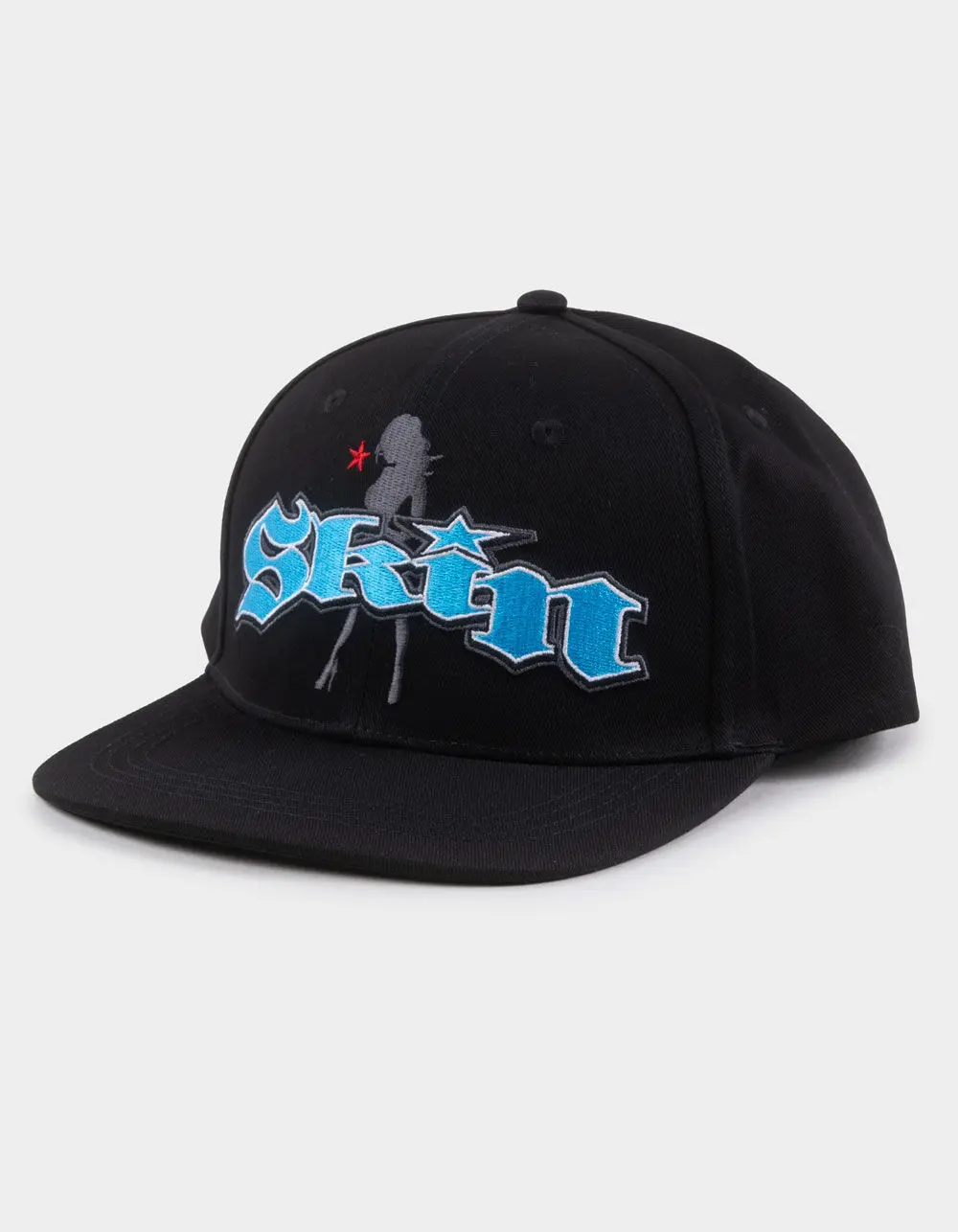 SKIN INDUSTRIES  Mens Quickie Snapback Hat, Black