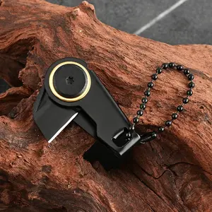 Portable Keychain Folding Knife, Sharp Stainless Steel Mini Pocket Knife, Outdoor Self-Defense Tool, Emergency Use, Home Fruit Knife