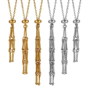 1PCS Stainless Steel Net Cage Necklace Men's and Women's Stone Collection Pocket Adjustable Pendant Jewelry Wholesale