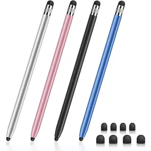 Stylus for Touch Screens, 4-Pack Stylus Pens High Sensitivity & Precision Capacitive Stylus for iPhone/iPad Pro/Tablets/Samsung/Galaxy/PC--