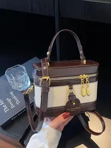 Elegant Women's Crossbody Bag, Retro Style Handbag, Versatile Box Makeup Bag, Small Square Shoulder Bag for All Seasons, Fashionable Box Bag