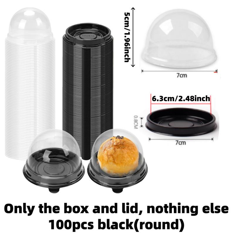 50 Sets Disposable Individual Charcuterie Cup Clear Plastic Round Cake Boxes with Dome Lids Mini Wooden Spork Rope for Outdoor Snack Packing Open Houses Gatherings Wedding Party Event 50 Sets Disposable Individual Charcuterie Cup Clear Plastic Round Cake Boxes with Dome Lids Mini Wooden Spork Rope for Outdoor Snack Packing Open Houses Gatherings Wedding Party Event