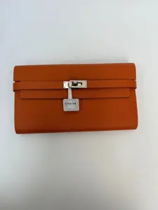Pre-owned HERMÈS leather wallet Hermes Kelly Kelly KY02239
