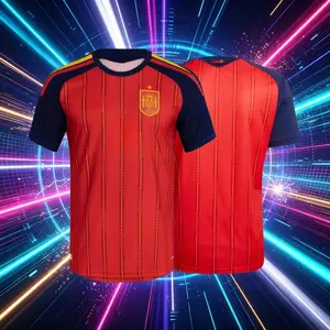 2026 Spain Home And Away Red And White 19# Lamine Yamal 20# Pedri Short And Long Sleeve Soccer Jersey Fans Version