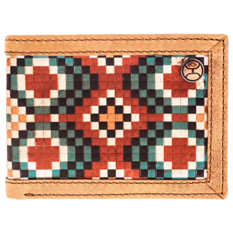 Hooey Men's Rodeo Takoda Tan Western Bifold Wallet HFBF034-TNAZ