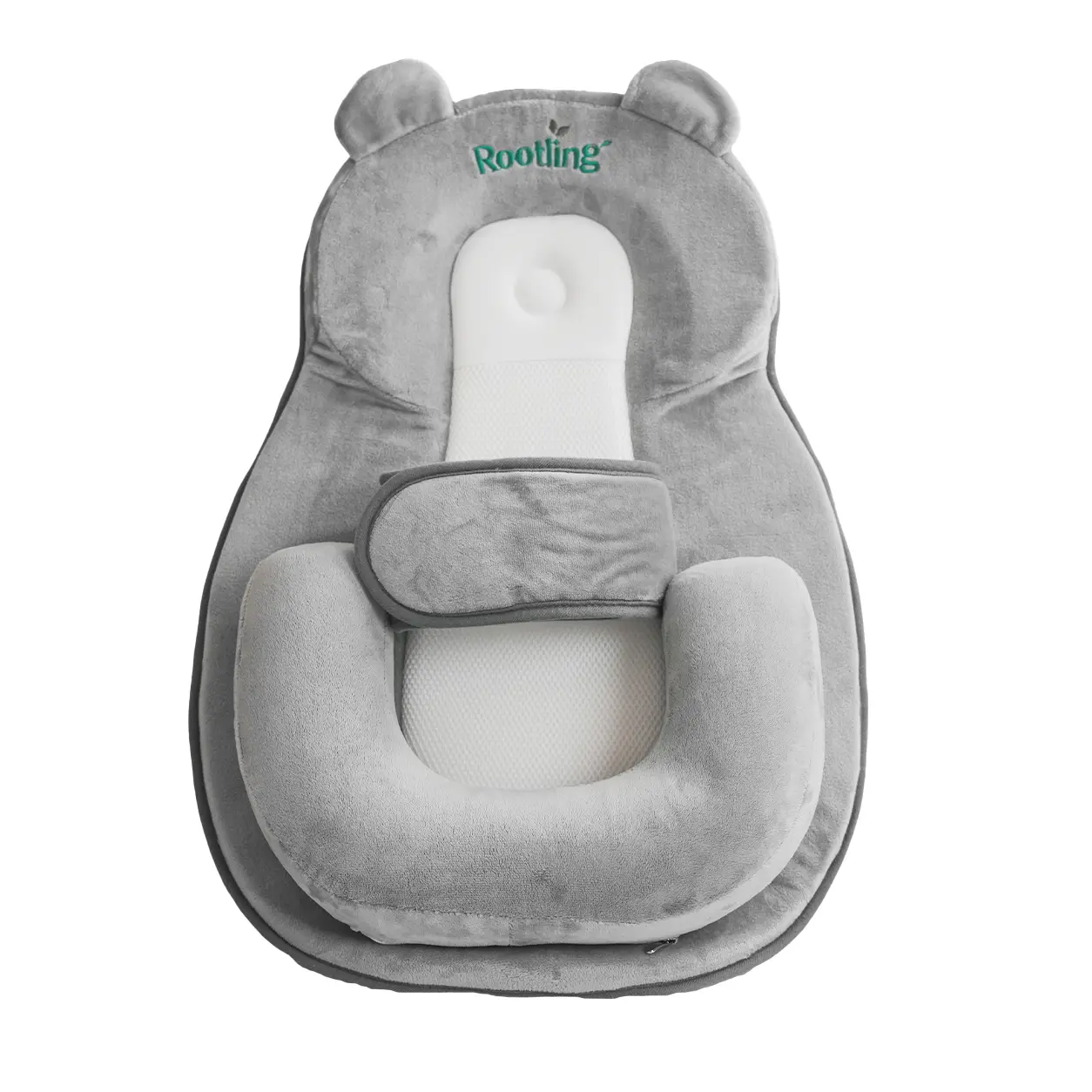 Rootling 2-in-1 Baby Nursing Pillow  -  Detachable Wedge, feeding bottle feeding  ，Adjustable Footrest, Breathable Mesh