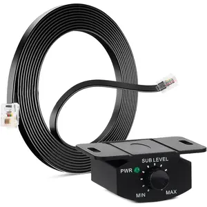 Universal Bass Control Knob, 3.5m/11.48ft Bass Volume Knob with Extension Cable for Car Amplifier