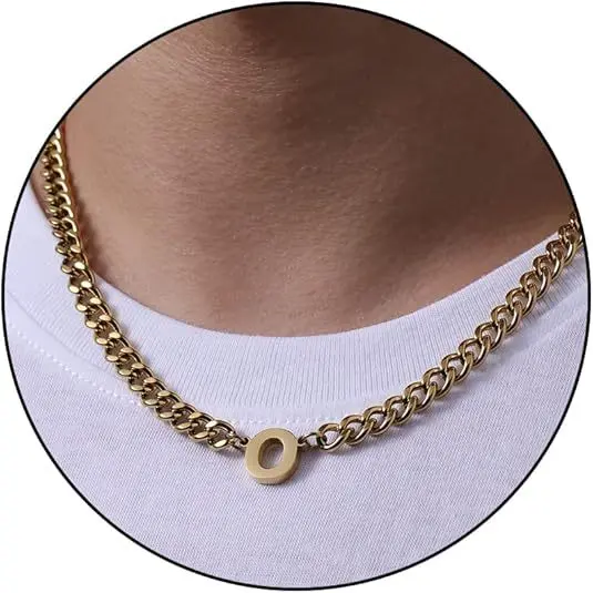 O letter necklace (gold)