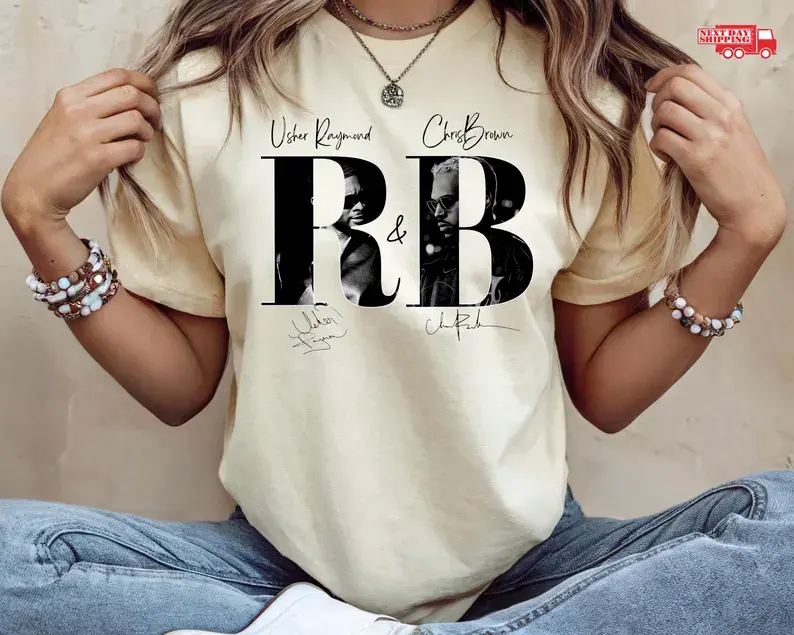 [Sale Off 50%] Comfort Colors Ch.Brown Usher Raymond The R&B Tour 2026 Unisex Tee, Retro R&B Tour Inspired Shirt, Classic Soul Singer Fan Music T-Shirt