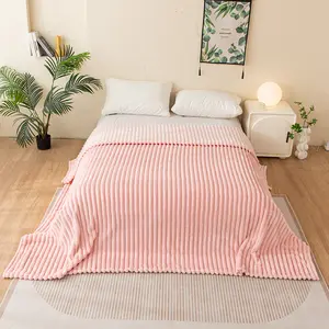 [Spring Glow Up] GentleSoft Cozy Blanket-Patio Furniture Decor,Classic Stripe Pattern, Ideal for Bed,Couch, Travel,Camping, All Seasons,Home Bedroom Decor meaningful gift popular warm bedding bed sheet set plush