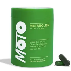 MOTO Metabolism Vitamin Capsules | 60 Vegetarian Capsules | Contains Green Tea Extract + Vitamin B12