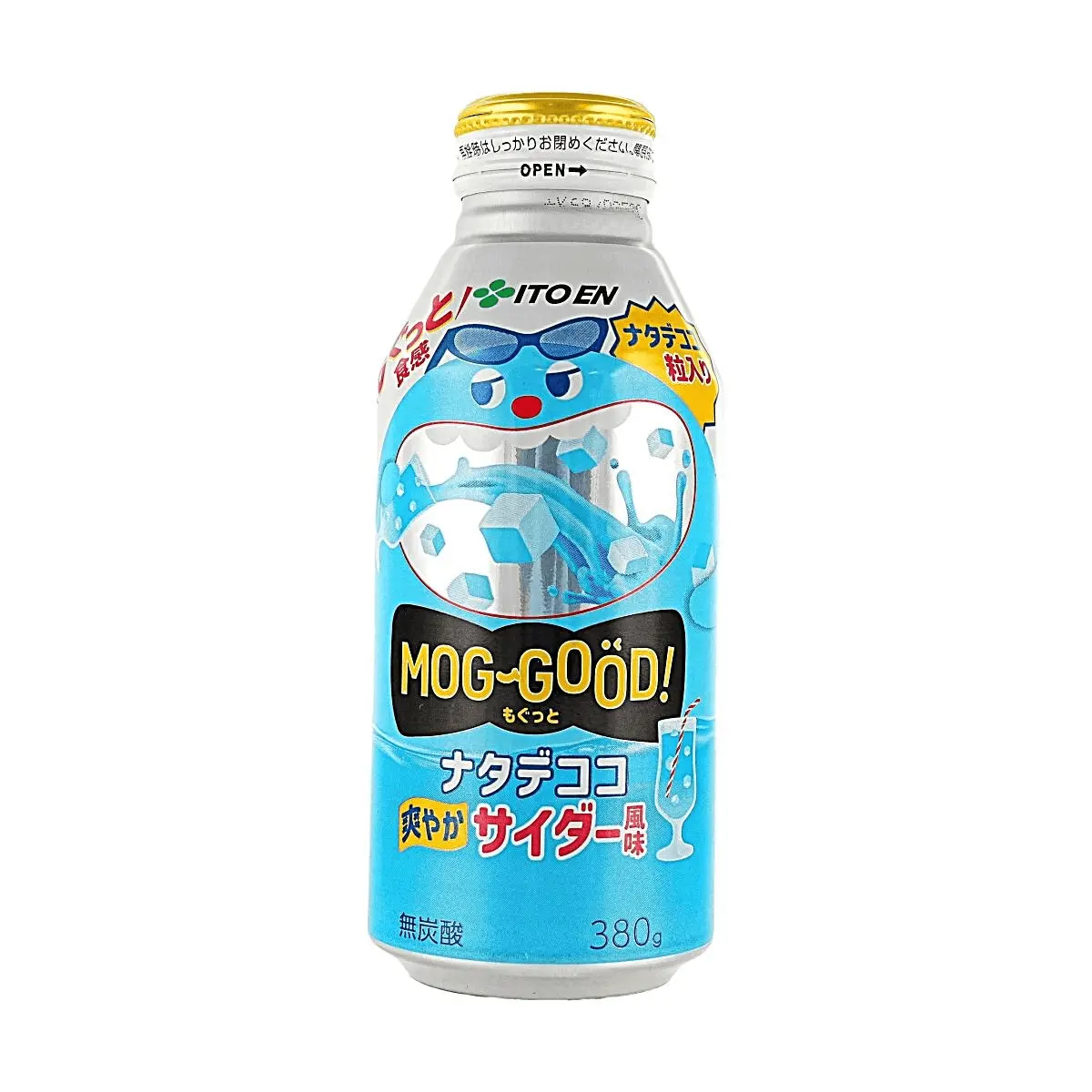 ITO EN MOG-GOÓD Coconut Jelly Drink - Refreshing Soda Flavor, Non-Carbonated, 380g