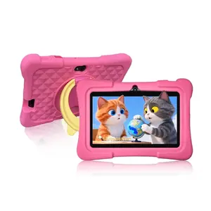 Children's Tablet 1+16GB Dual Camera Vision Protection Parental Control Educational Tablet Supports WiFi Birthday Gift Suitable for Children Aged 4-12