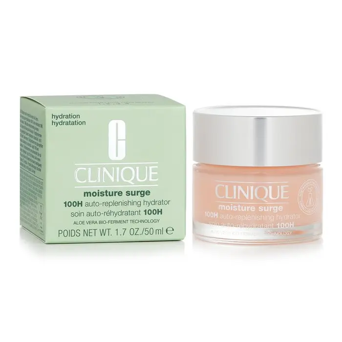 Clinique Moisture Surge 100H Auto-Replenishing Hydrator, Hyaluronic Acid Infused Moisturizing Skincare, 50ml/1.7oz, Moisturize, Hydrate