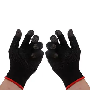Sweat Proof Non-Scratch Sensitive for Touch Screen Gaming Finger Thumb Sleeve Gloves For PUBG Hand Cover Game Controller